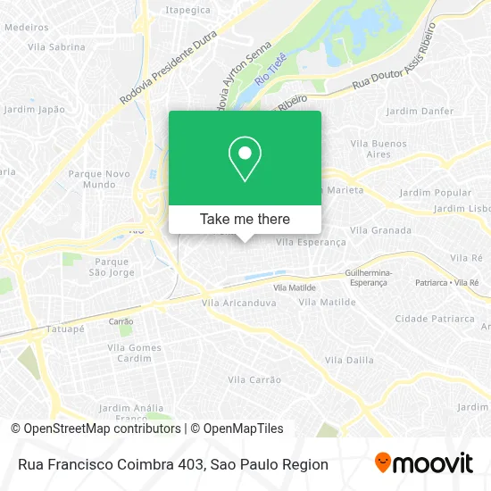 Rua Francisco Coimbra 403 map