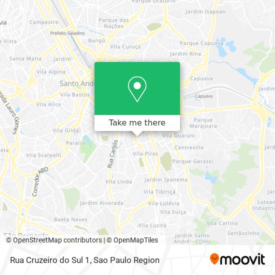 Rua Cruzeiro do Sul 1 map