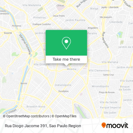 Mapa Rua Diogo Jacome 391