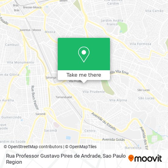 Mapa Rua Professor Gustavo Píres de Andrade