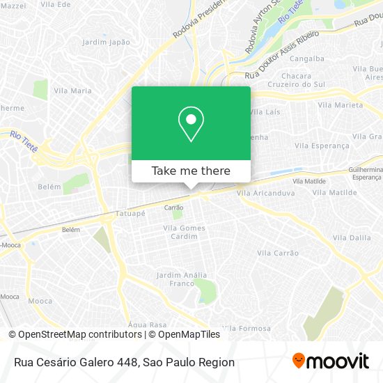 Rua Cesário Galero 448 map