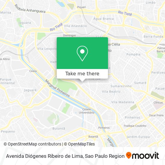 Avenida Diógenes Ribeiro de Lima map