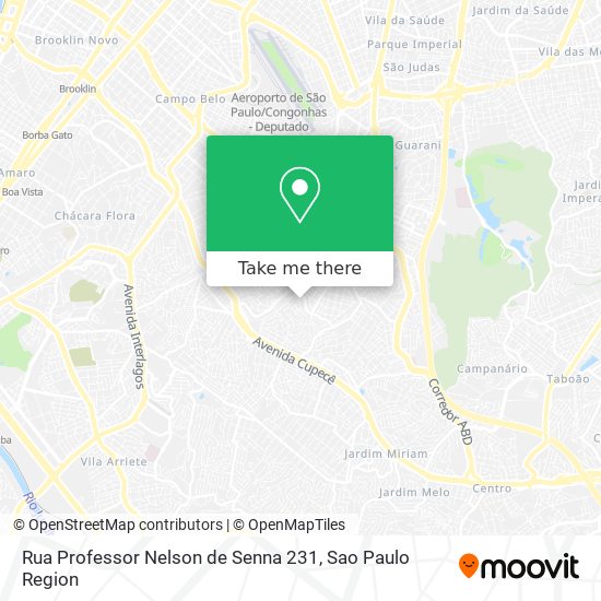 Rua Professor Nelson de Senna 231 map