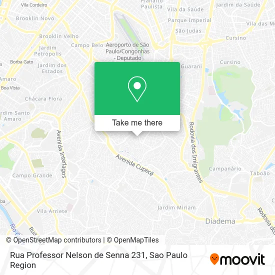 Rua Professor Nelson de Senna 231 map