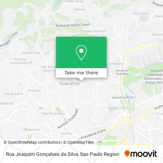 Mapa Rua Joaquim Gonçalves da Silva