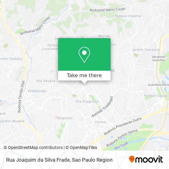 Mapa Rua Joaquim da Silva Frade