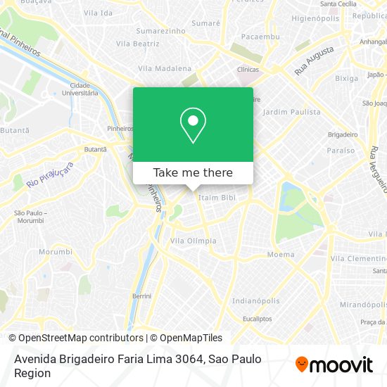 Mapa Avenida Brigadeiro Faria Lima 3064
