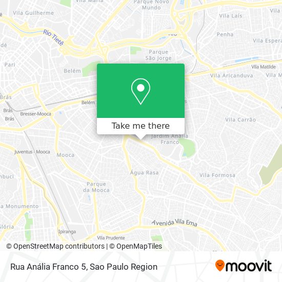 Rua Anália Franco 5 map