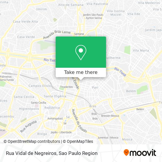 Rua Vidal de Negreiros map