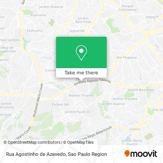 Rua Agostinho de Azevedo map
