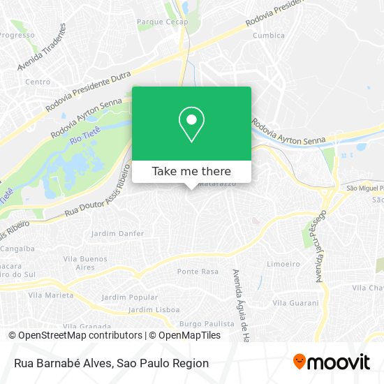 Mapa Rua Barnabé Alves