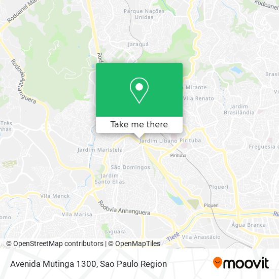 Avenida Mutinga 1300 map
