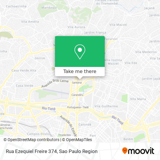 Mapa Rua Ezequiel Freire 374