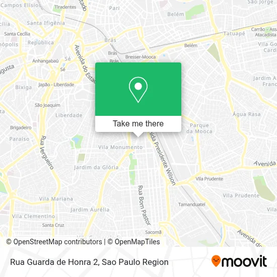 Rua Guarda de Honra 2 map