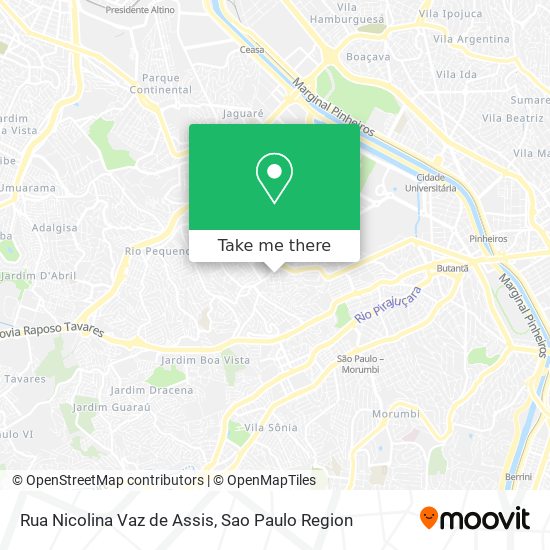 Rua Nicolina Vaz de Assis map