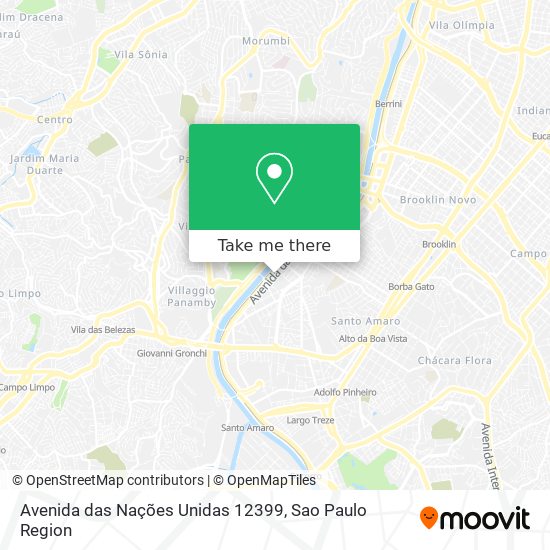 Mapa Avenida das Nações Unidas 12399