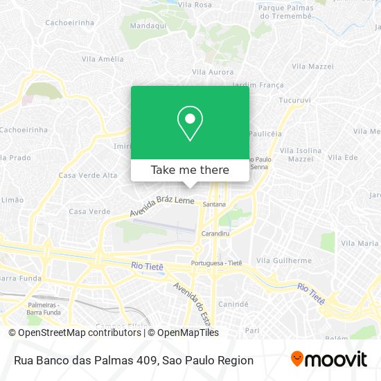 Mapa Rua Banco das Palmas 409