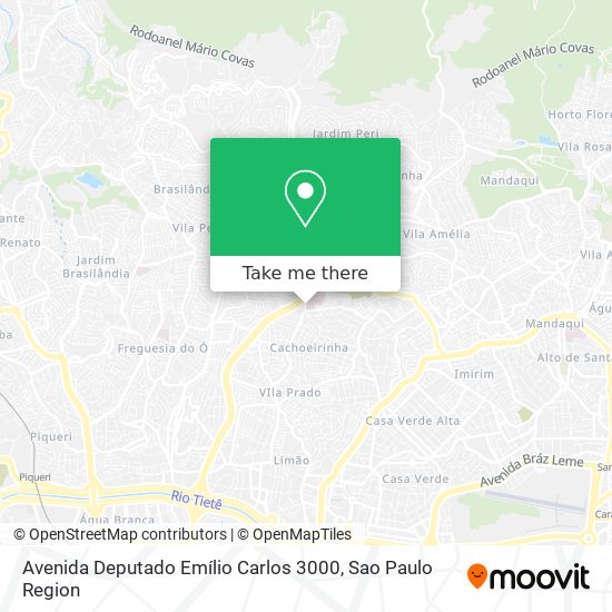 Avenida Deputado Emílio Carlos 3000 map