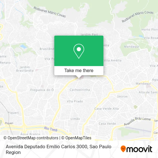 Avenida Deputado Emílio Carlos 3000 map