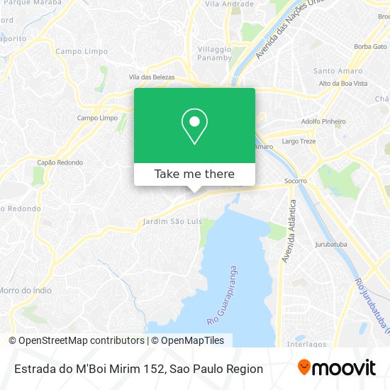 Estrada do M'Boi Mirim 152 map