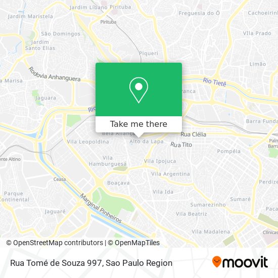 Rua Tomé de Souza 997 map