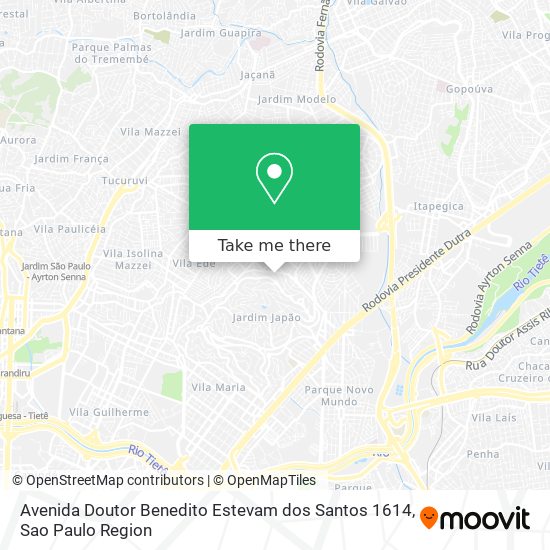 Avenida Doutor Benedito Estevam dos Santos 1614 map