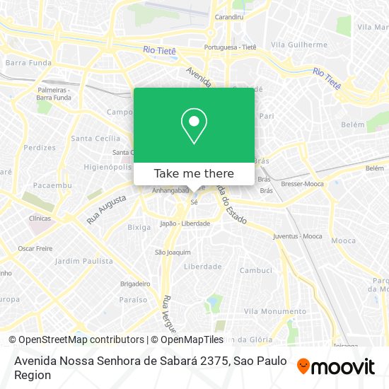 Mapa Avenida Nossa Senhora de Sabará 2375