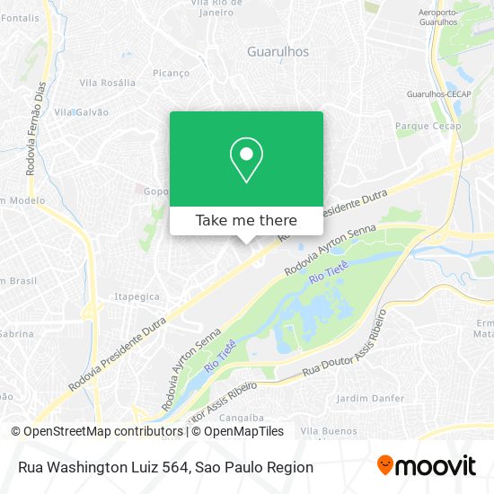 Mapa Rua Washington Luiz 564