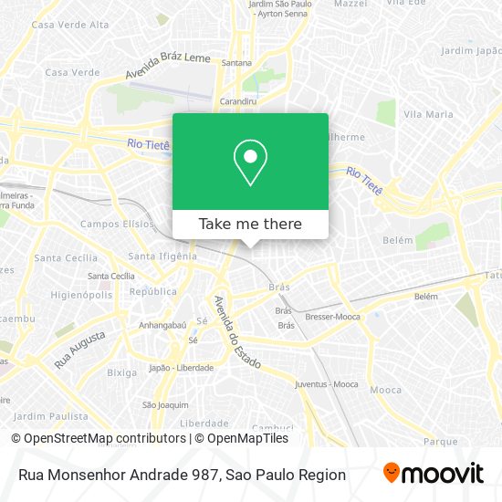 Rua Monsenhor Andrade 987 map