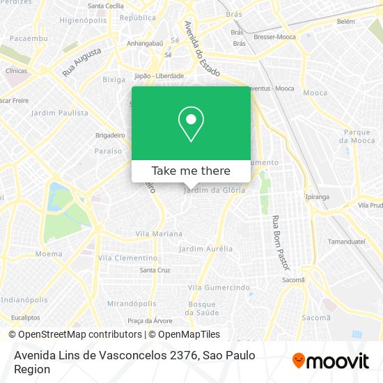 Mapa Avenida Lins de Vasconcelos 2376