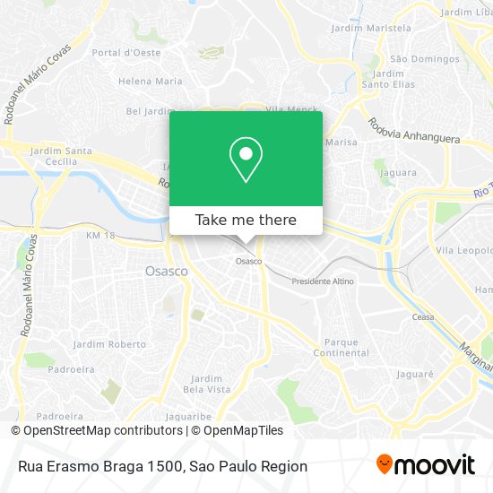 Rua Erasmo Braga 1500 map