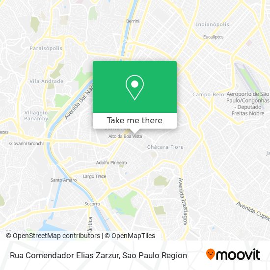 Mapa Rua Comendador Elias Zarzur