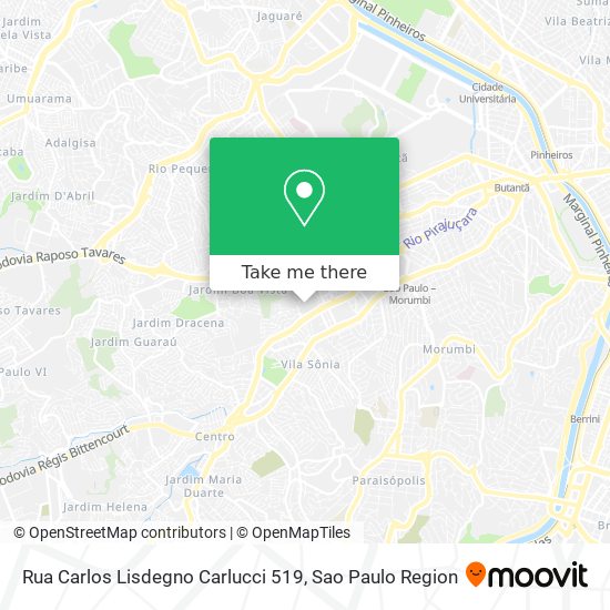 Rua Carlos Lisdegno Carlucci 519 map