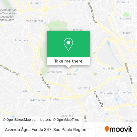 Avenida Água Funda 347 map