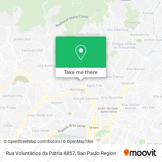 Mapa Rua Voluntários da Pátria 4857