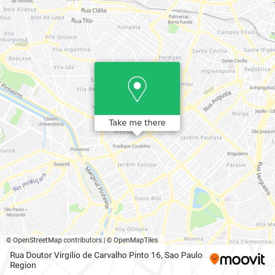 Rua Doutor Virgílio de Carvalho Pinto 16 map