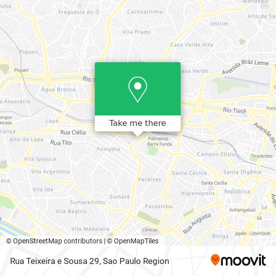 Mapa Rua Teixeira e Sousa 29