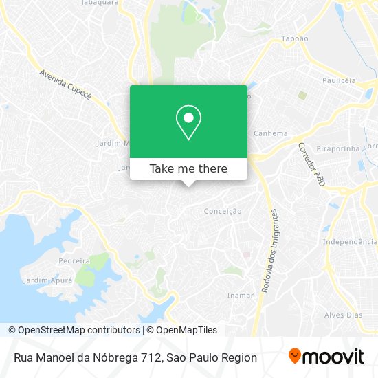 Mapa Rua Manoel da Nóbrega 712