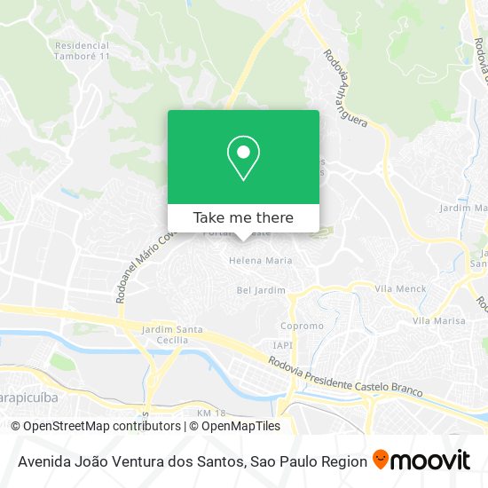 Avenida João Ventura dos Santos map