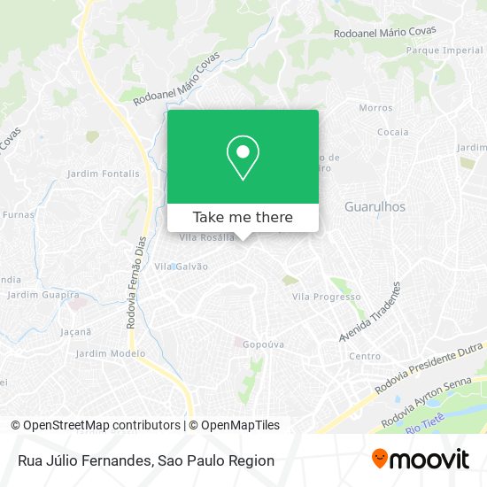 Mapa Rua Júlio Fernandes