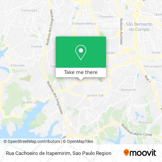 Rua Cachoeiro de Itapemirim map