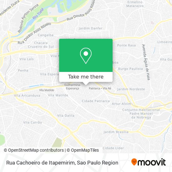 Rua Cachoeiro de Itapemirim map