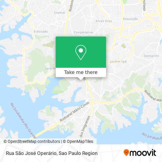 Mapa Rua São José Operário