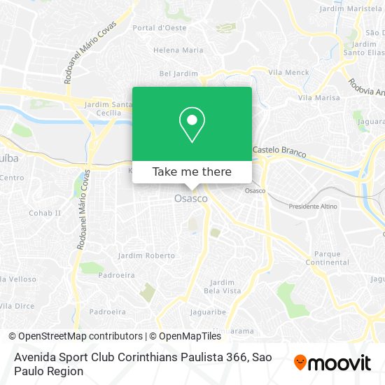 Mapa Avenida Sport Club Corinthians Paulista 366