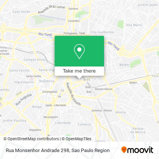 Mapa Rua Monsenhor Andrade 298