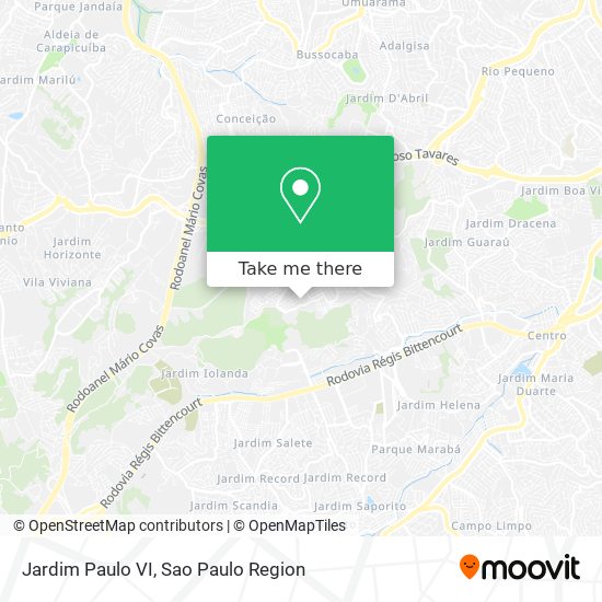 Mapa Jardim Paulo VI