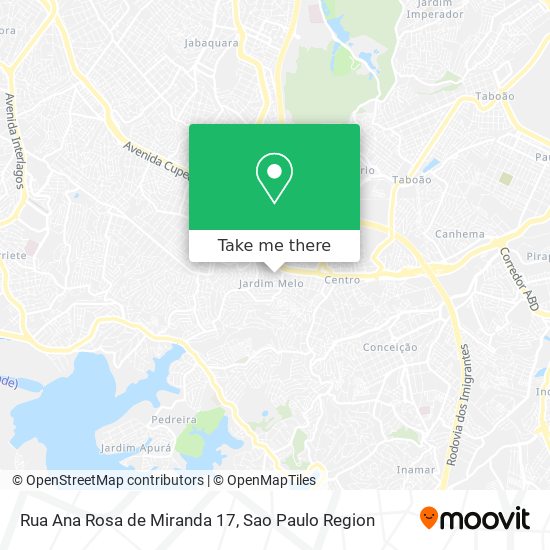 Mapa Rua Ana Rosa de Miranda 17