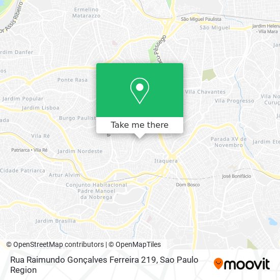 Mapa Rua Raimundo Gonçalves Ferreira 219