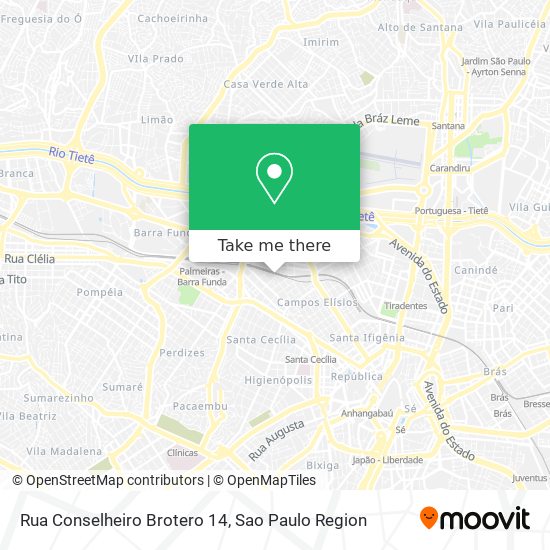 Rua Conselheiro Brotero 14 map