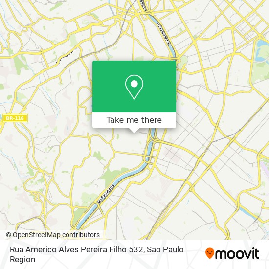 Mapa Rua Américo Alves Pereira Filho 532